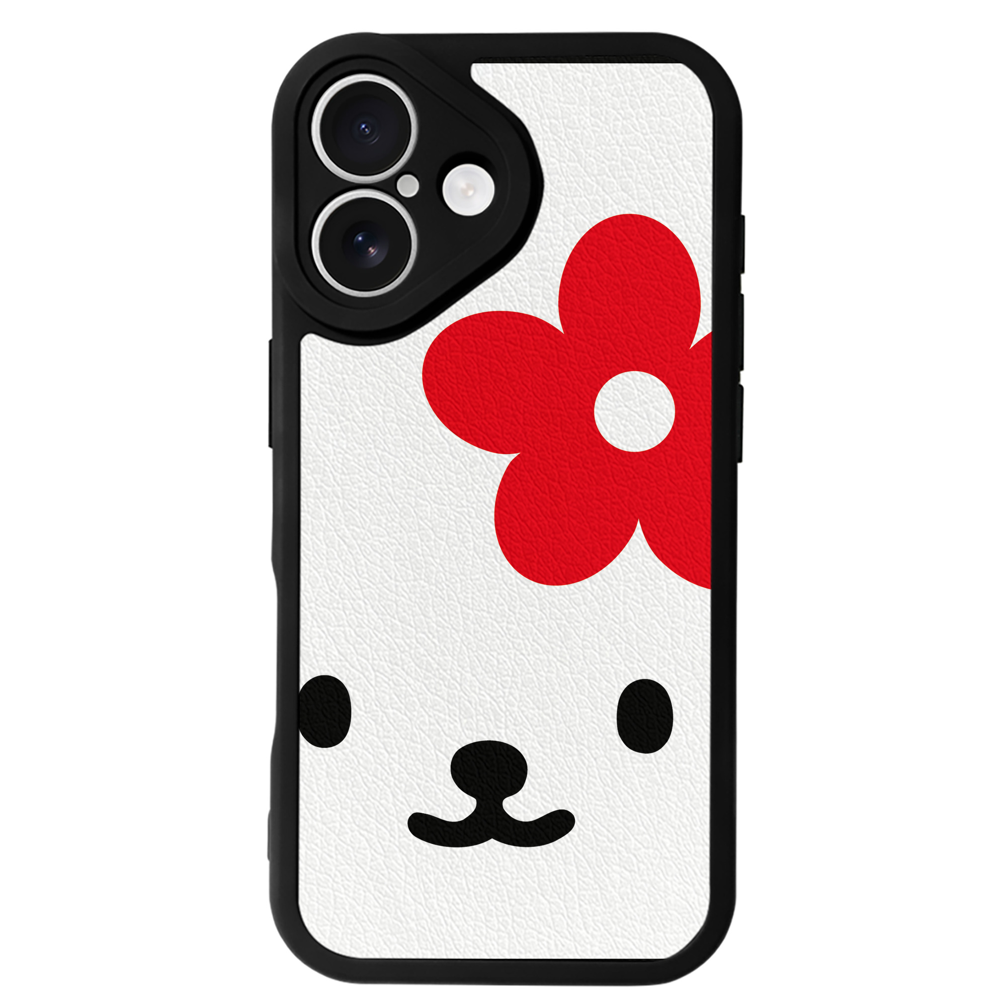 （画像用） Hello Kitty ハローキティ 【iPhone 16シリーズ対応】シリコンスマホケース（レザー調） 材質：シリコン